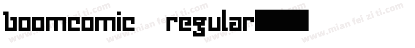 boomcomic regular字体转换